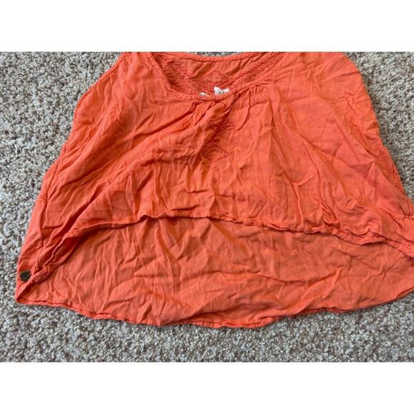 ROXY Tank Top/Crop Top; size medium; orange - Picture 6 of 7